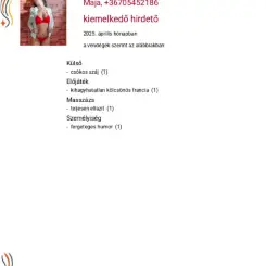Maja, Erotikus masszázs XI. kerület, 40 év Nő XI. kerület Budapest Magyarország, +36705452186