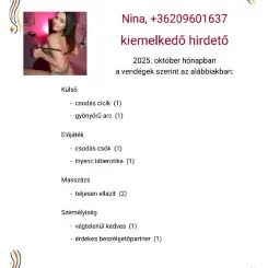 Nina, Erotikus masszázs XIII. kerület, 26 év Nő XIII. kerület Budapest Magyarország, +36209601637