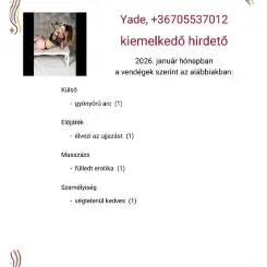 Yade, Erotikus masszázs III. kerület, 37 év Nő III. kerület Budapest Magyarország, +36705537012